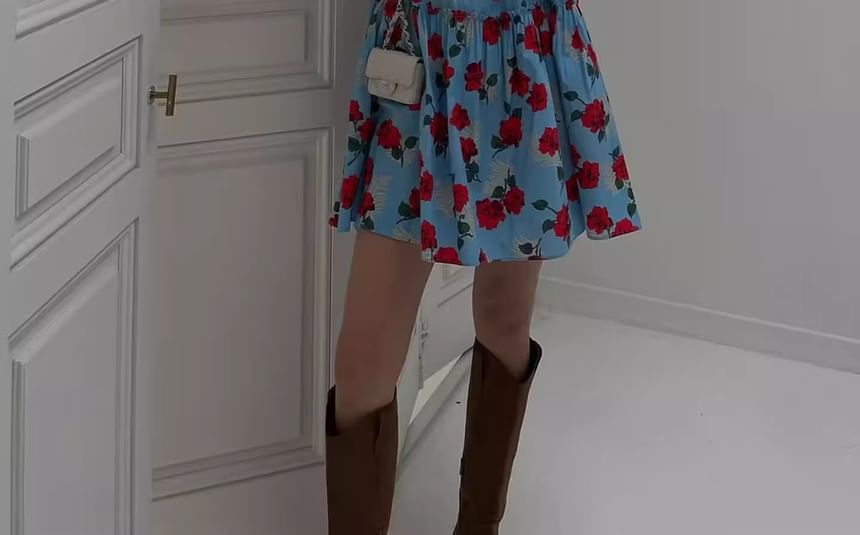 Floral Sundress Mini Sleeveless