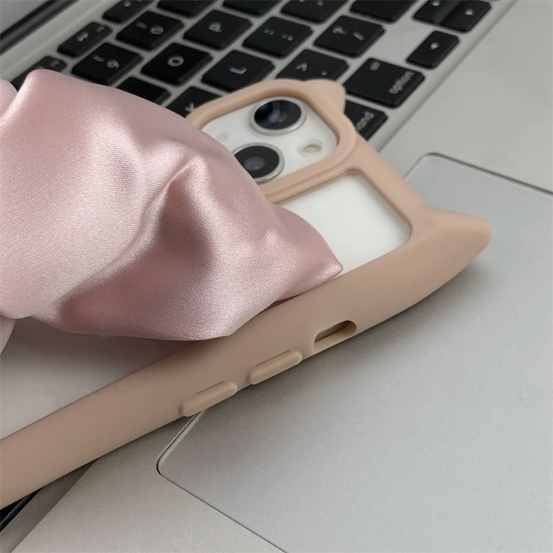 Ear Phone Cat Case Scrunchie