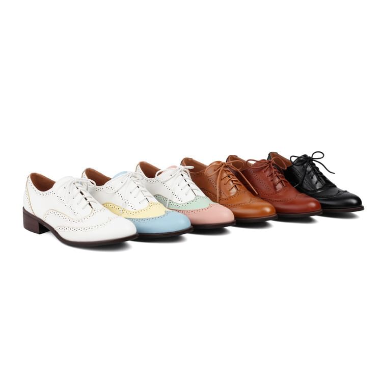 Oxford Lace-Up Brogue Shoes