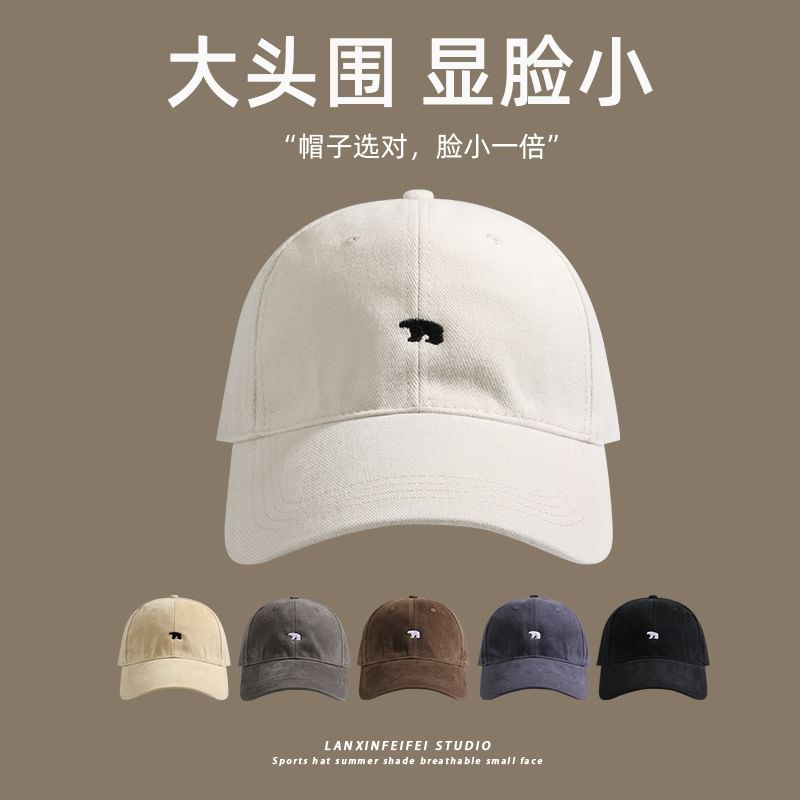 Bear Embroidered Cap