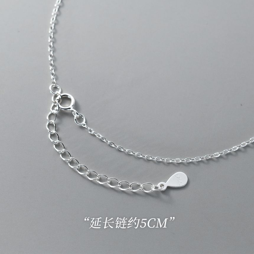 Geometric Bead S925 Sterling Silver Anklet