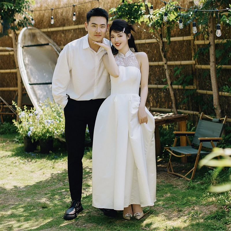 Wedding Gown Sleeveless A-Line Lace