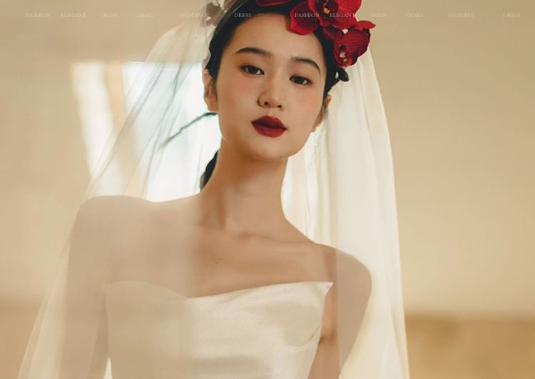 A-Line Wedding Gown Hem Strapless Slit