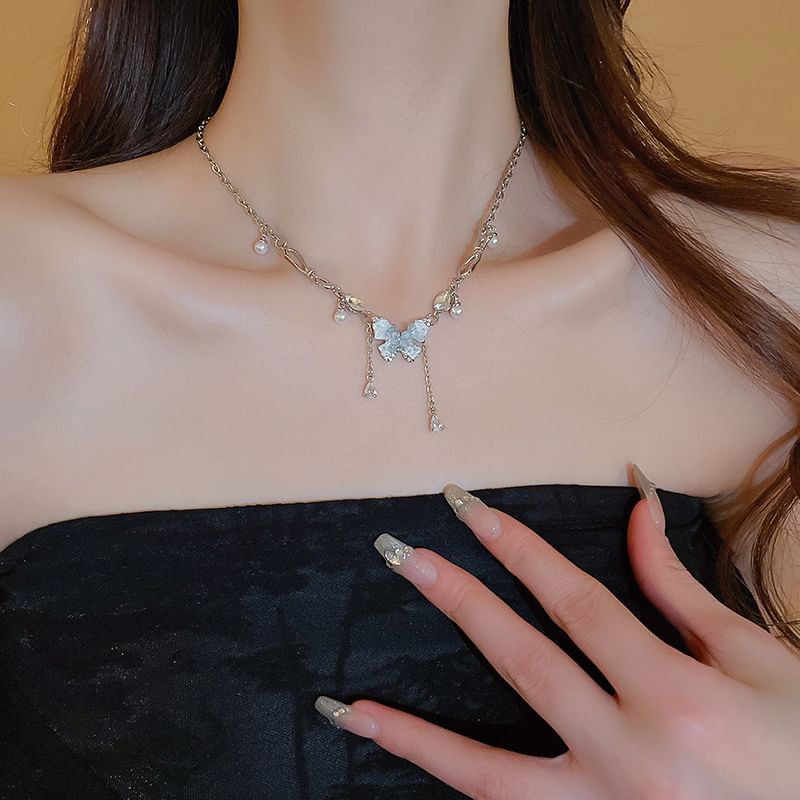 Butterfly Layered Necklace