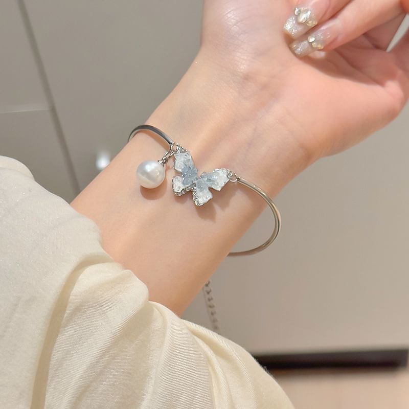 Alloy Butterfly Designs) Bracelet Necklace Crystal / (Various Faux