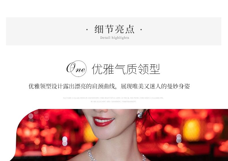 Gown Two Off Mermaid Tone Shoulder Evening