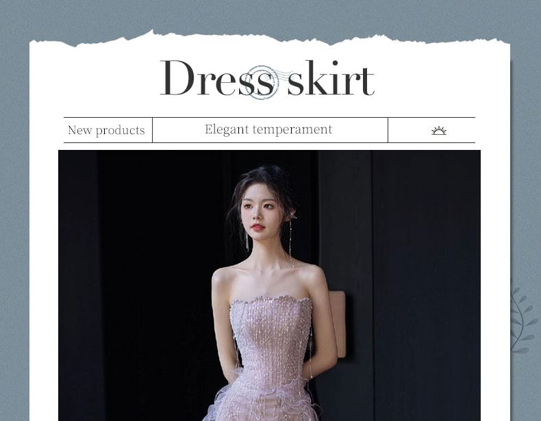 Trim Mermaid Evening Off Shoulder Gown Ruffle