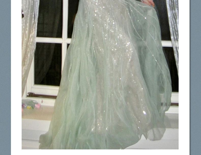 Strapless Evening Sequin A-Line Gown