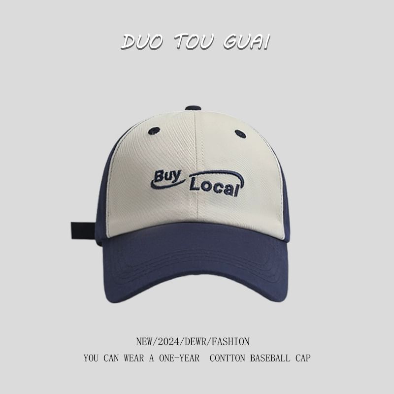 Cap Baseball Embroidered Tone Two Lettering