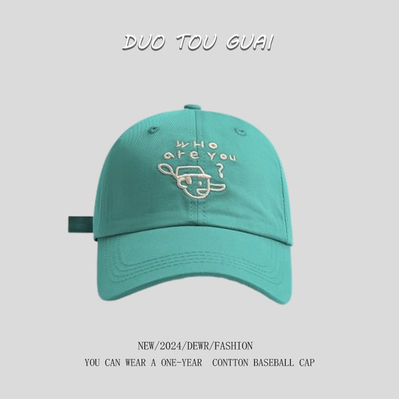 Cartoon Cap Baseball Embroidered