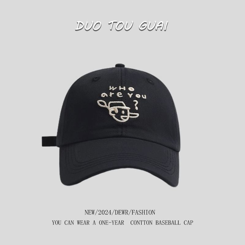 Cartoon Cap Baseball Embroidered