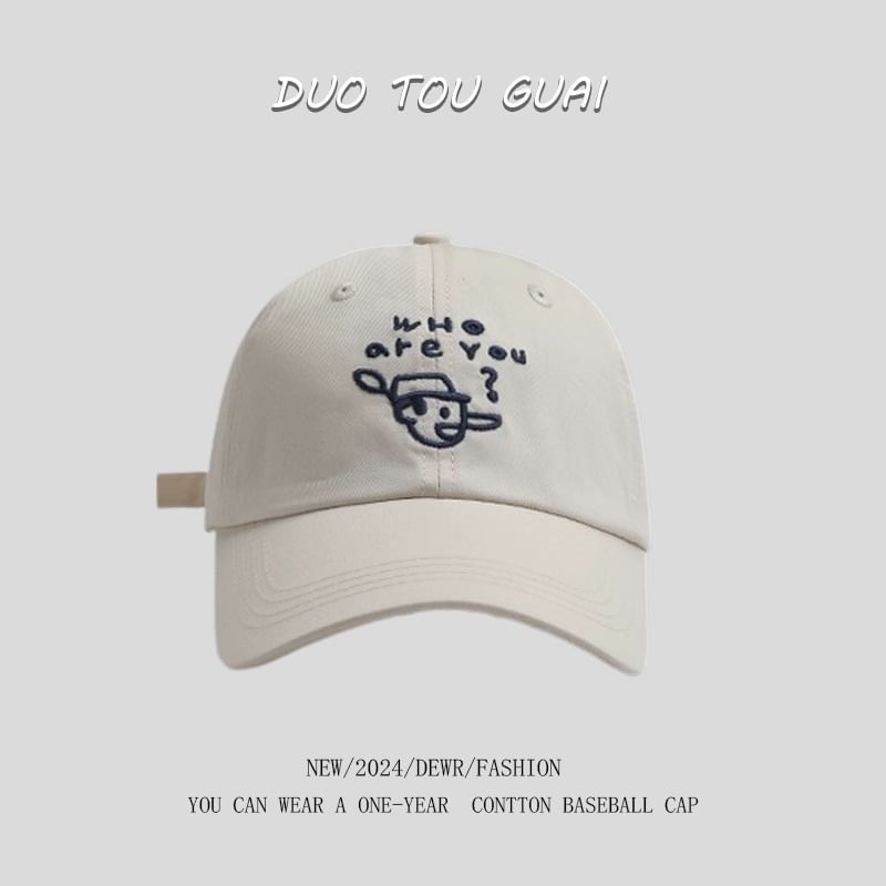 Cartoon Cap Baseball Embroidered