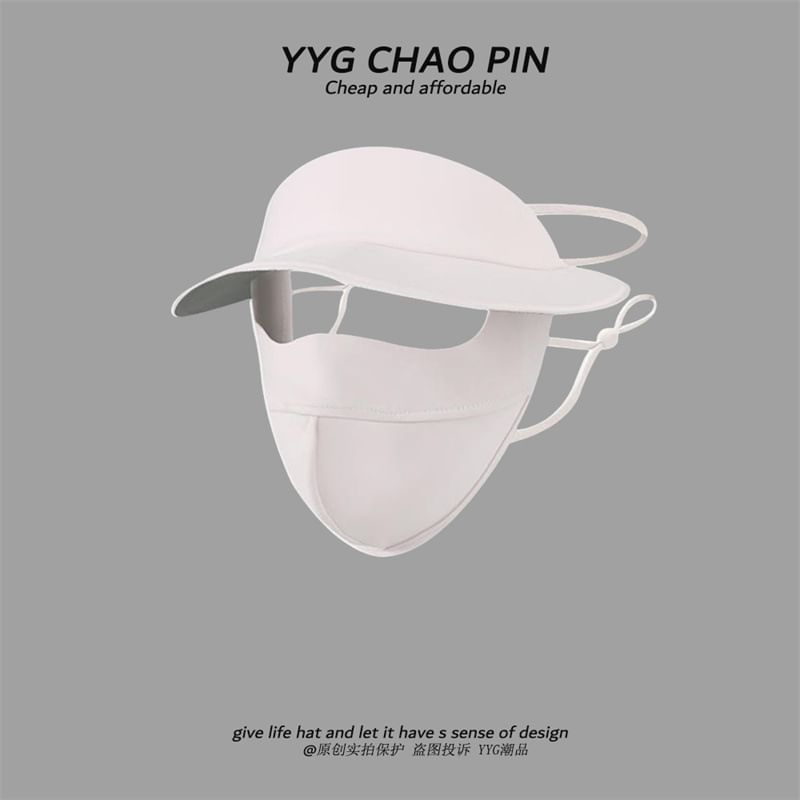 Sun Plain with Face Protection Cover Brim