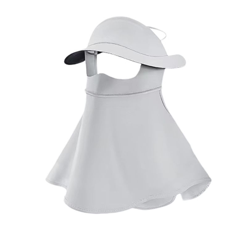 Face with Protection Flap Plain Neck Sun Cover