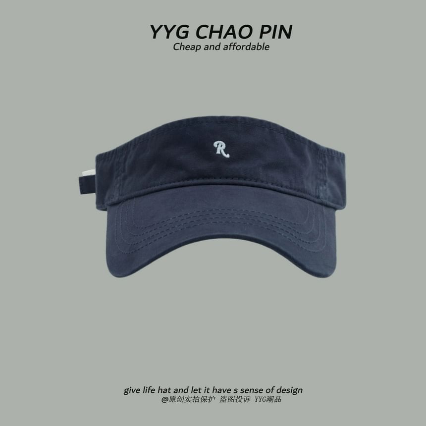 Sun Visor Lettering Embroidered