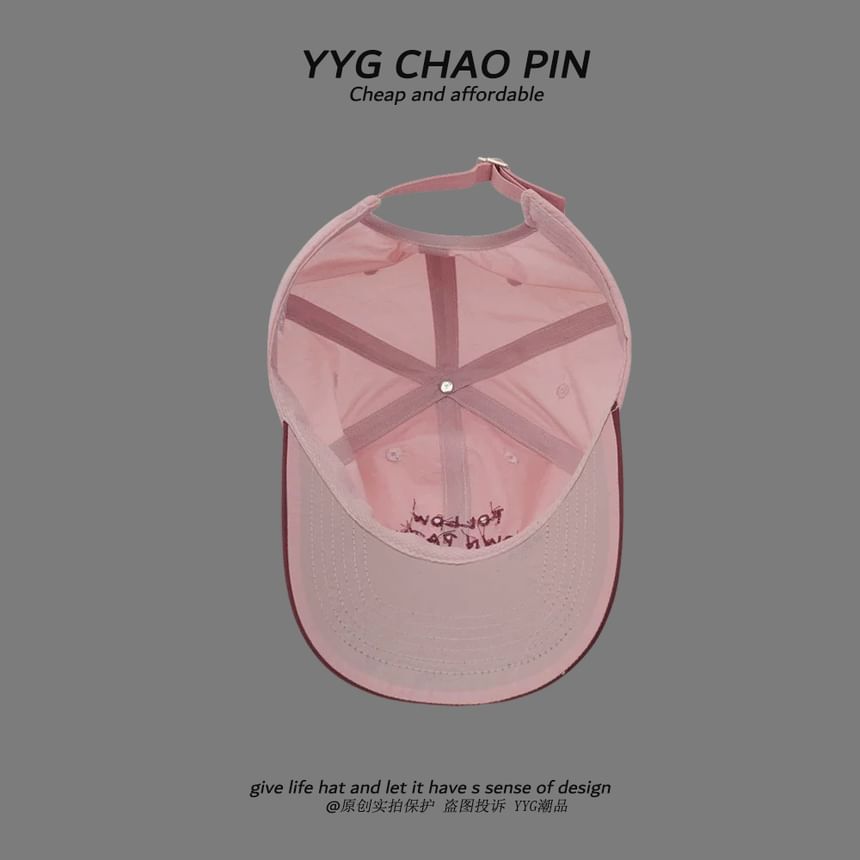 Tone Two Baseball Lettering Embroidered Cap