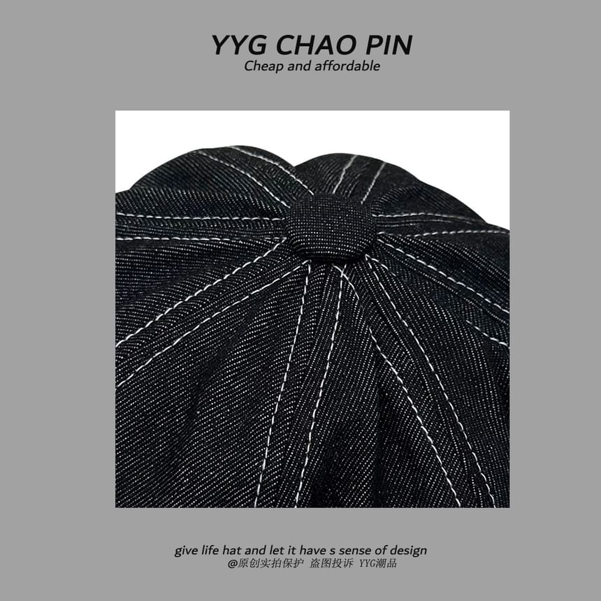 Cap Apple Embroidered Newsboy