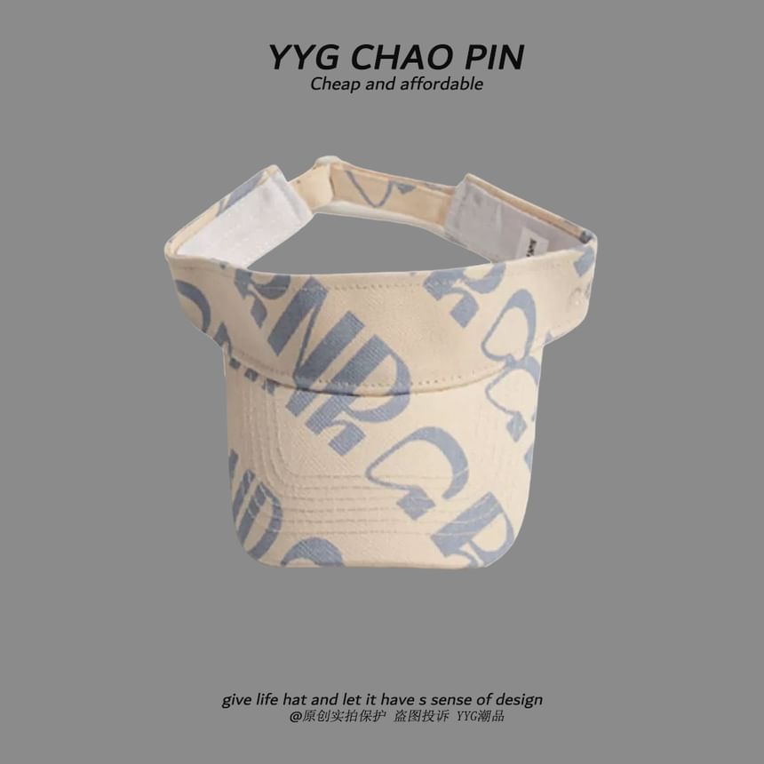 Lettering Sun Visor Print