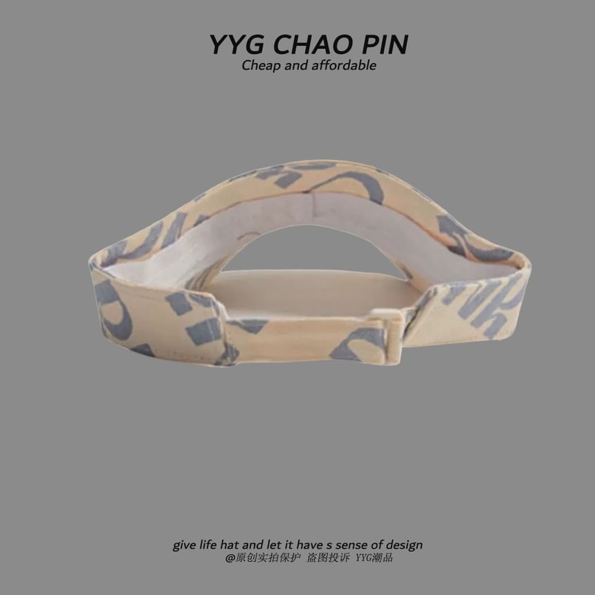 Lettering Sun Visor Print