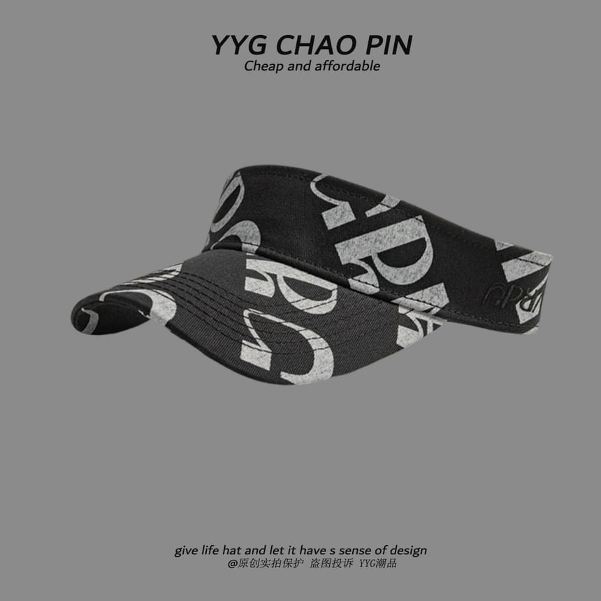 Lettering Sun Visor Print