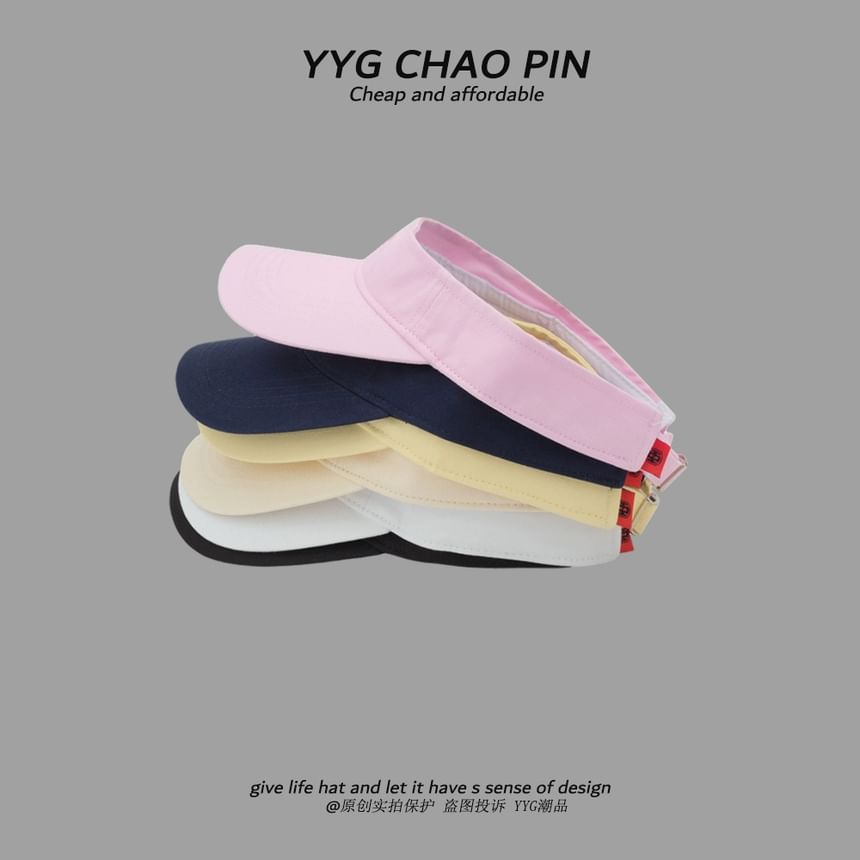 Embroidered Visor Bow Sun