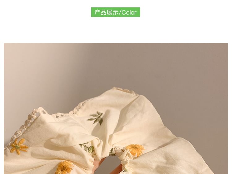 Embroidered (Various Floral Scrunchie Bandana / Designs)