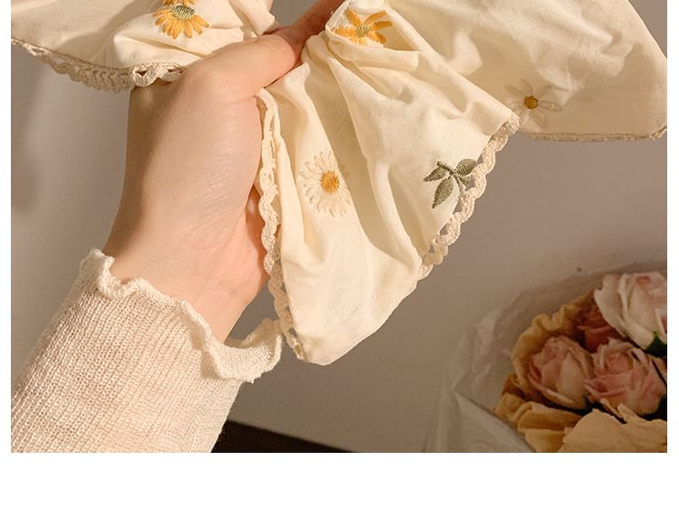 Embroidered (Various Floral Scrunchie Bandana / Designs)