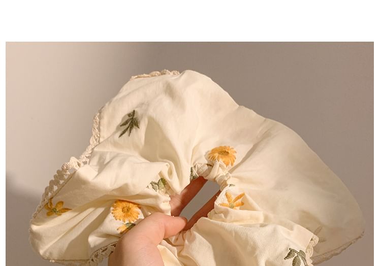 Embroidered (Various Floral Scrunchie Bandana / Designs)