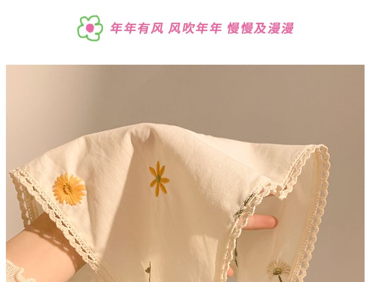 Embroidered (Various Floral Scrunchie Bandana / Designs)