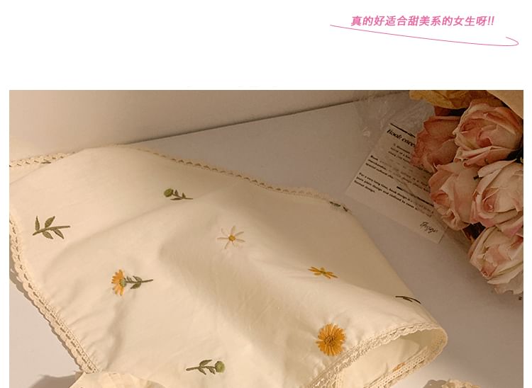 Embroidered (Various Floral Scrunchie Bandana / Designs)