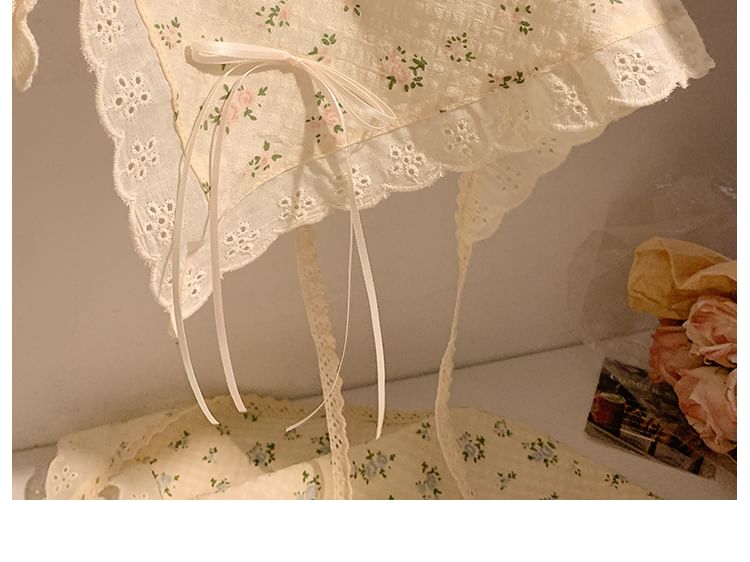 Floral Trim (Various Lace Scrunchie / Designs) Bandana