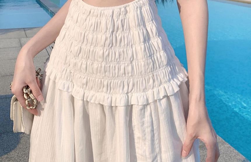 Cutout Tube Slit Maxi Dress A-Line Plain