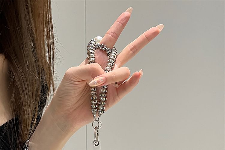 Case Mirrored Heart Strap / Set Phone