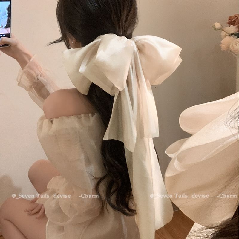 Bow Hair Fabric Clip