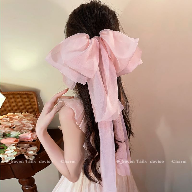 Bow Hair Fabric Clip