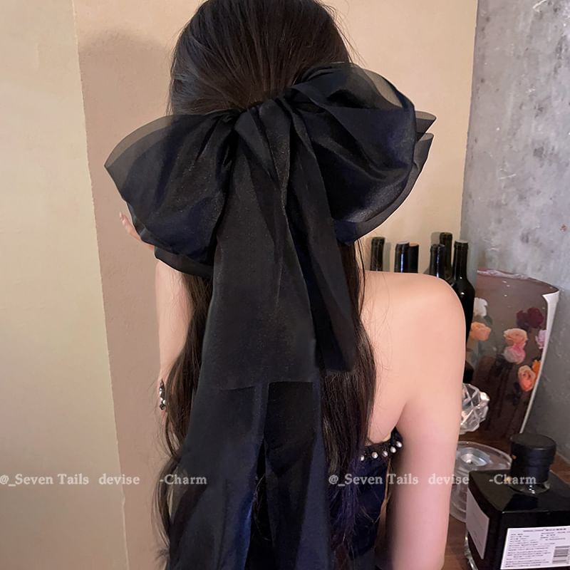 Bow Hair Fabric Clip