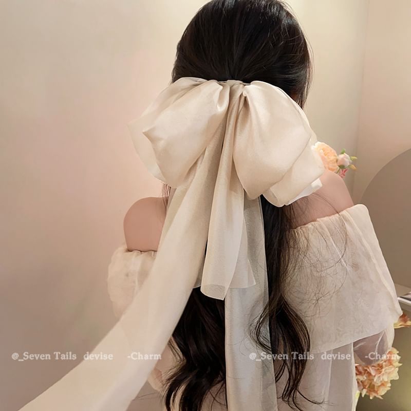 Bow Hair Fabric Clip