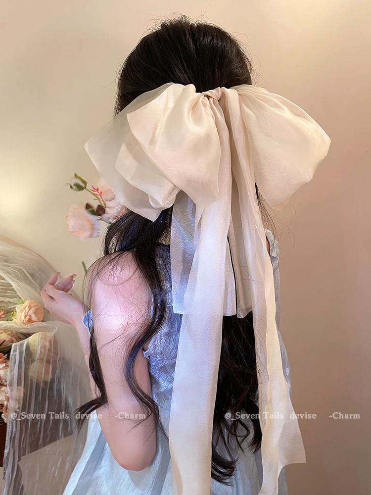 Bow Hair Fabric Clip