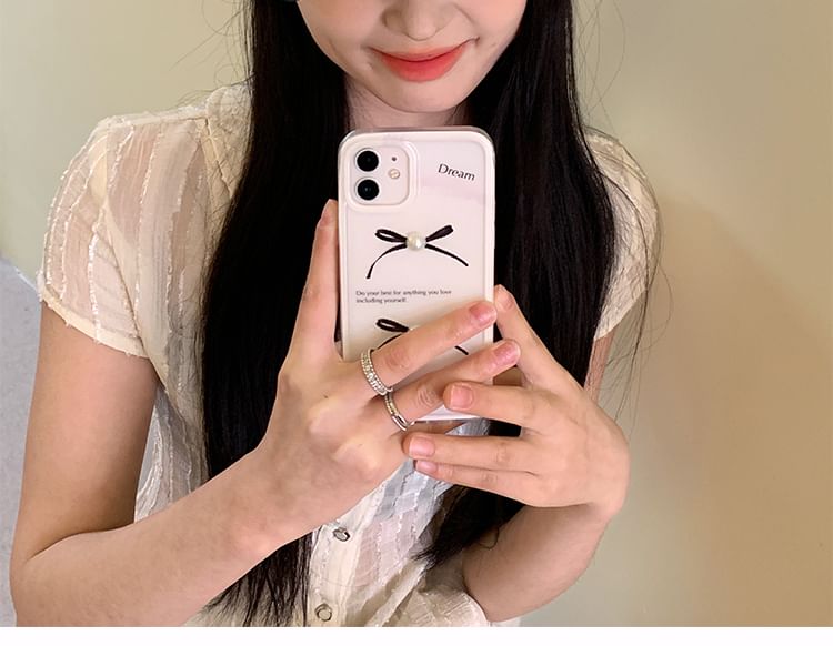 Star Cap Applique Bow Flat