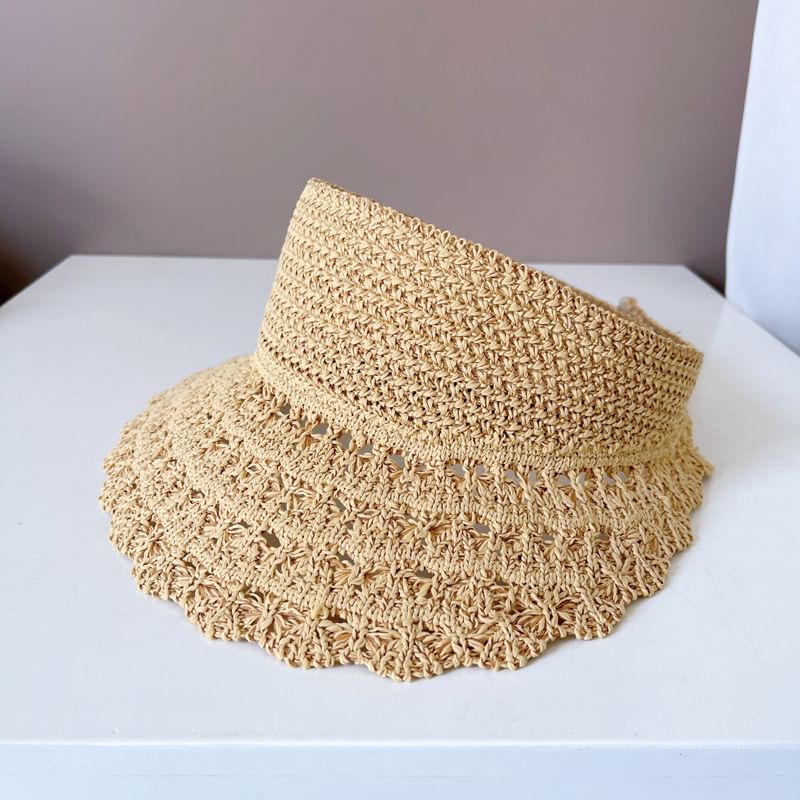Visor Plain Sun Knit