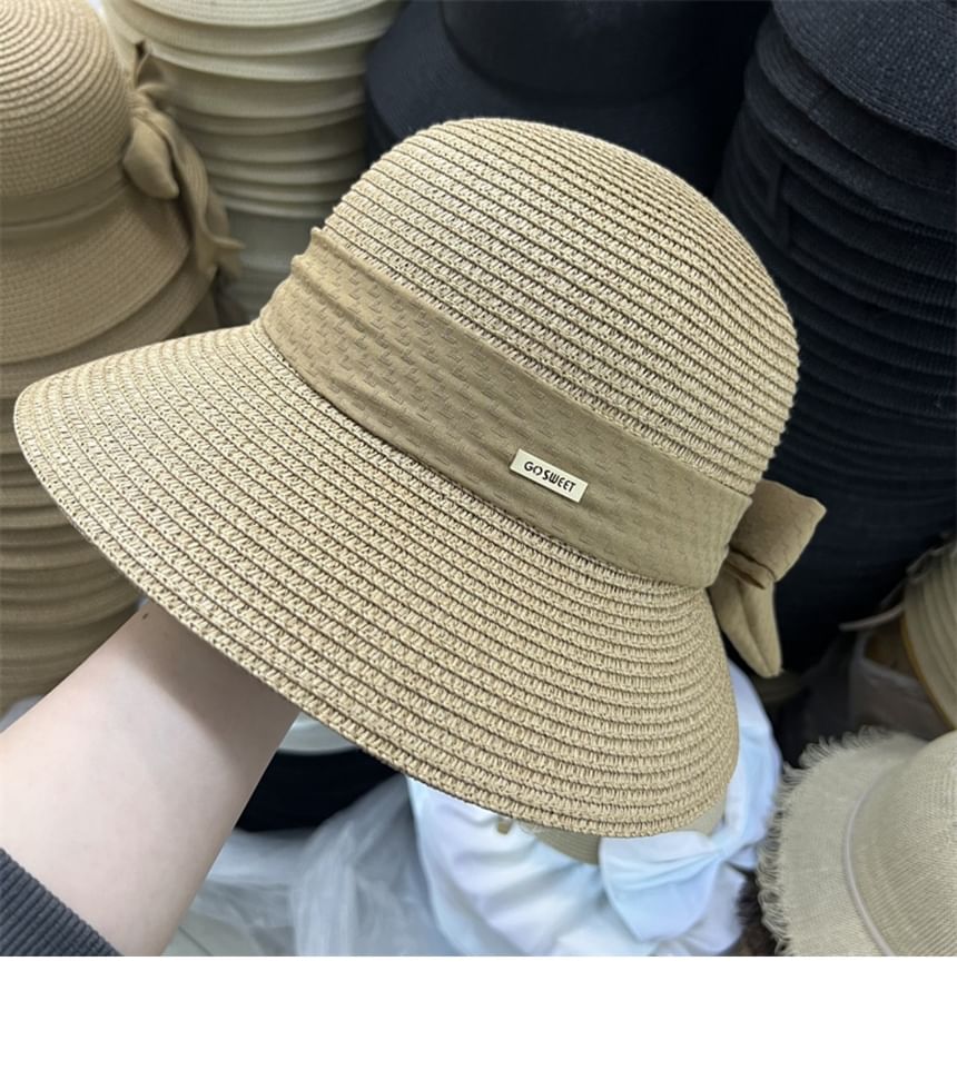 Hat Bow Sun Straw