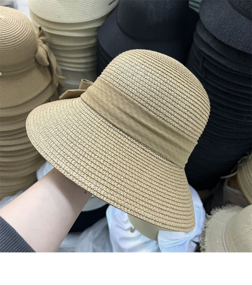 Hat Bow Sun Straw