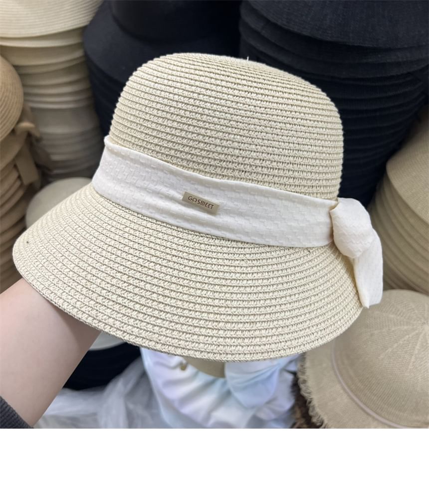 Hat Bow Sun Straw