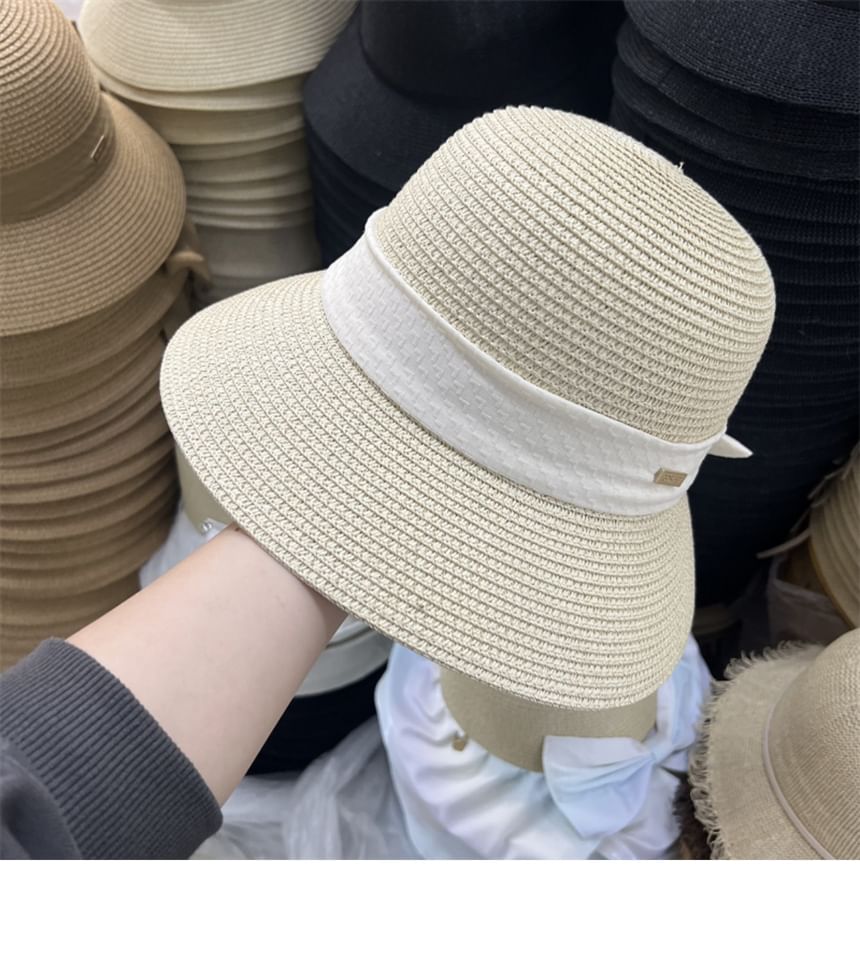 Hat Bow Sun Straw