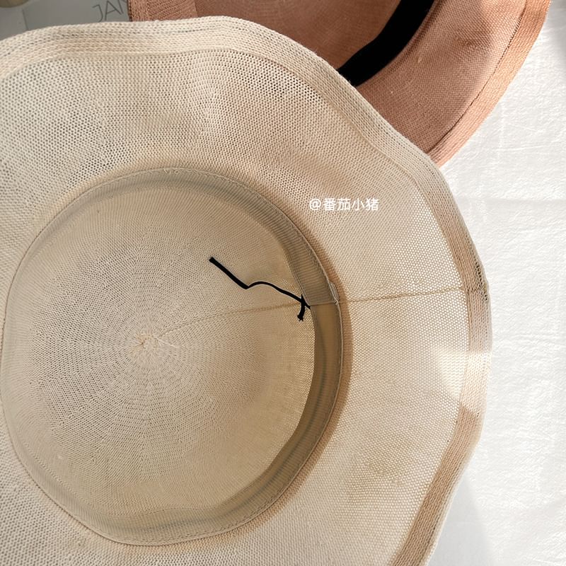 Hat Bucket Bow Plain