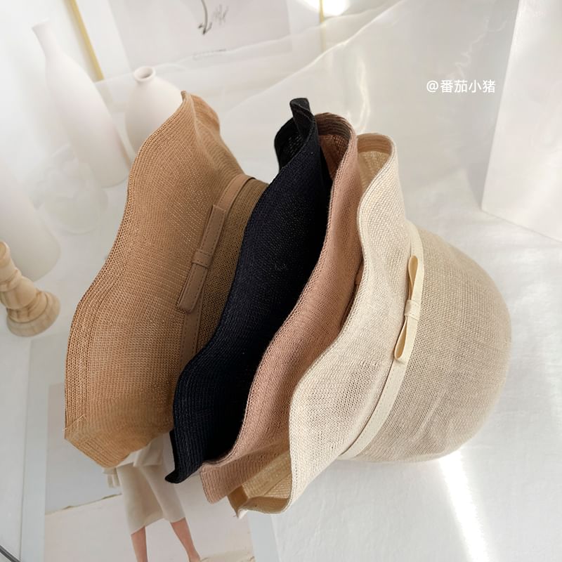 Hat Bucket Bow Plain