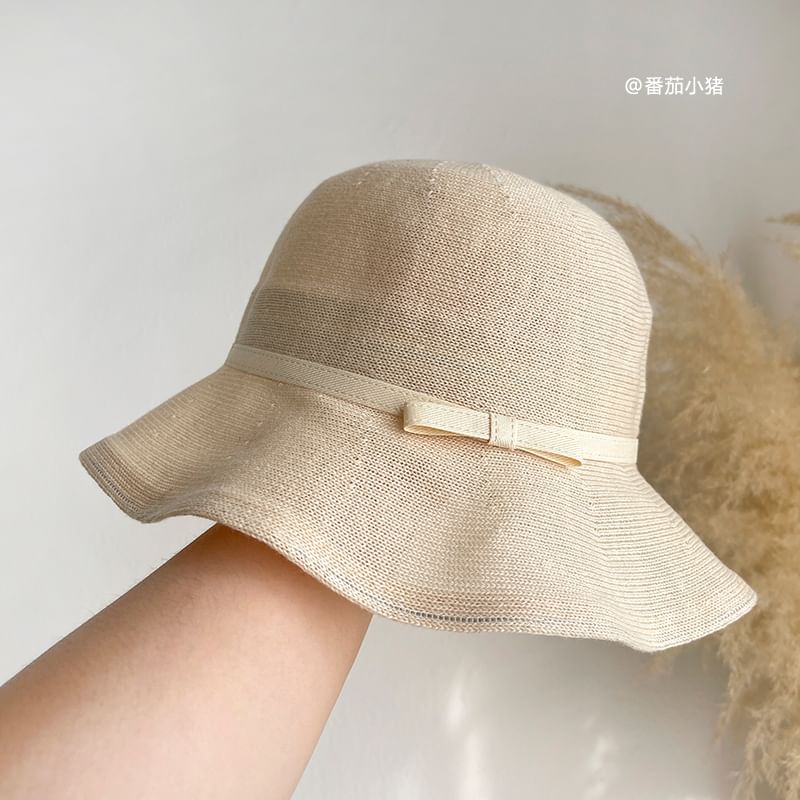 Hat Bucket Bow Plain