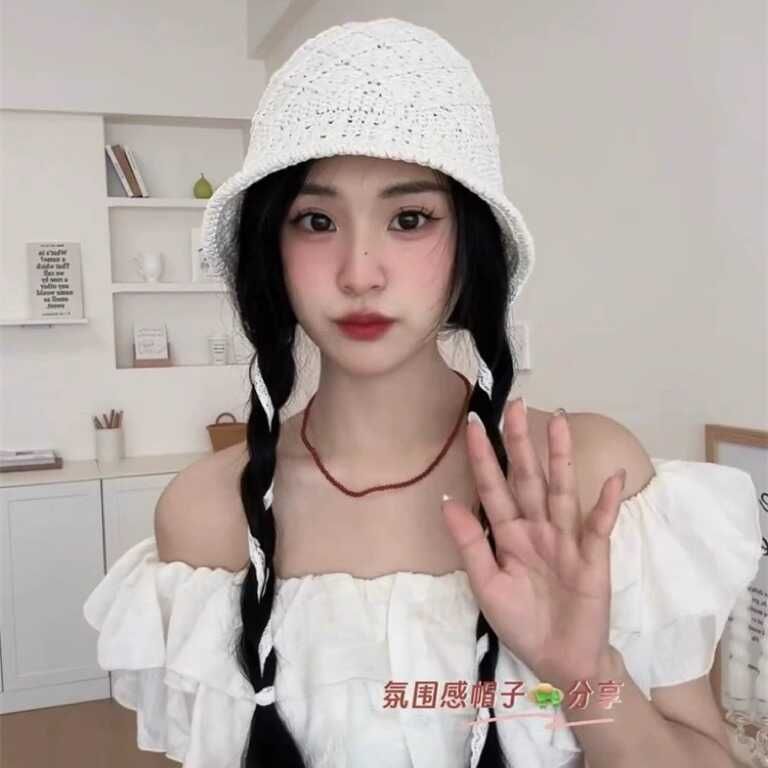 Knit Plain Hat Bucket