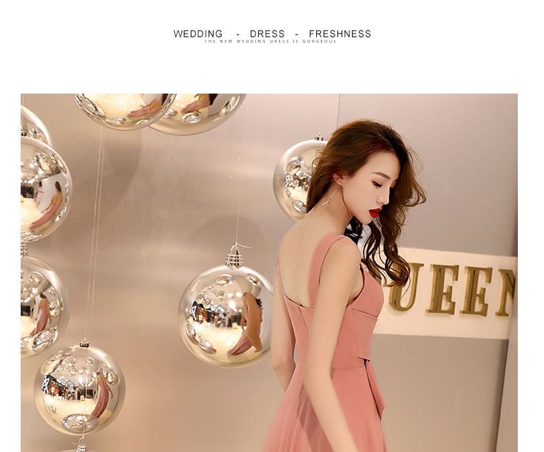 Plain (Various Designs) A-Line Evening Knot Gown