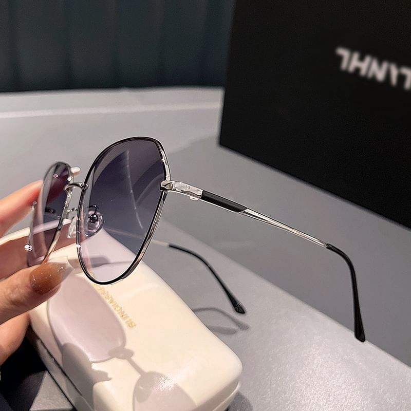 Round Frame Sunglasses Metal